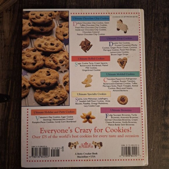 Betty Crocker Ultimate Cookie Book 1992 Vintage Hardcover Family Bake Christmas - Picture 12 of 12